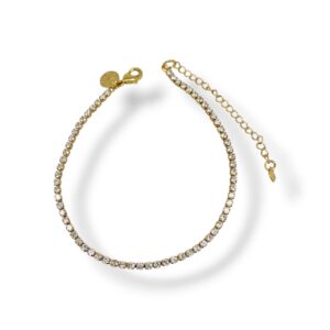 Pulseira riviera fininha cristal maior