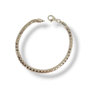 Pulseira Pipoca 3,5mm em Prata 925