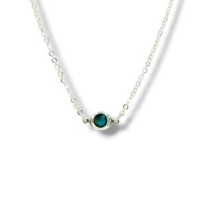 Choker ponto de Luz colorido em prata 925