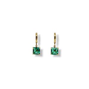 Argola Articulada Quadrado Turmalina 8 mm M
