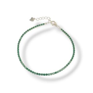 Pulseira Riviera coloridas em Prata 925