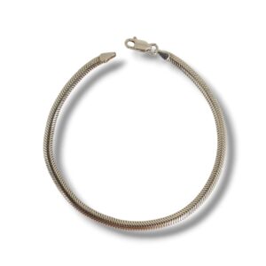Pulseira Snake 3 mm Em Prata 925