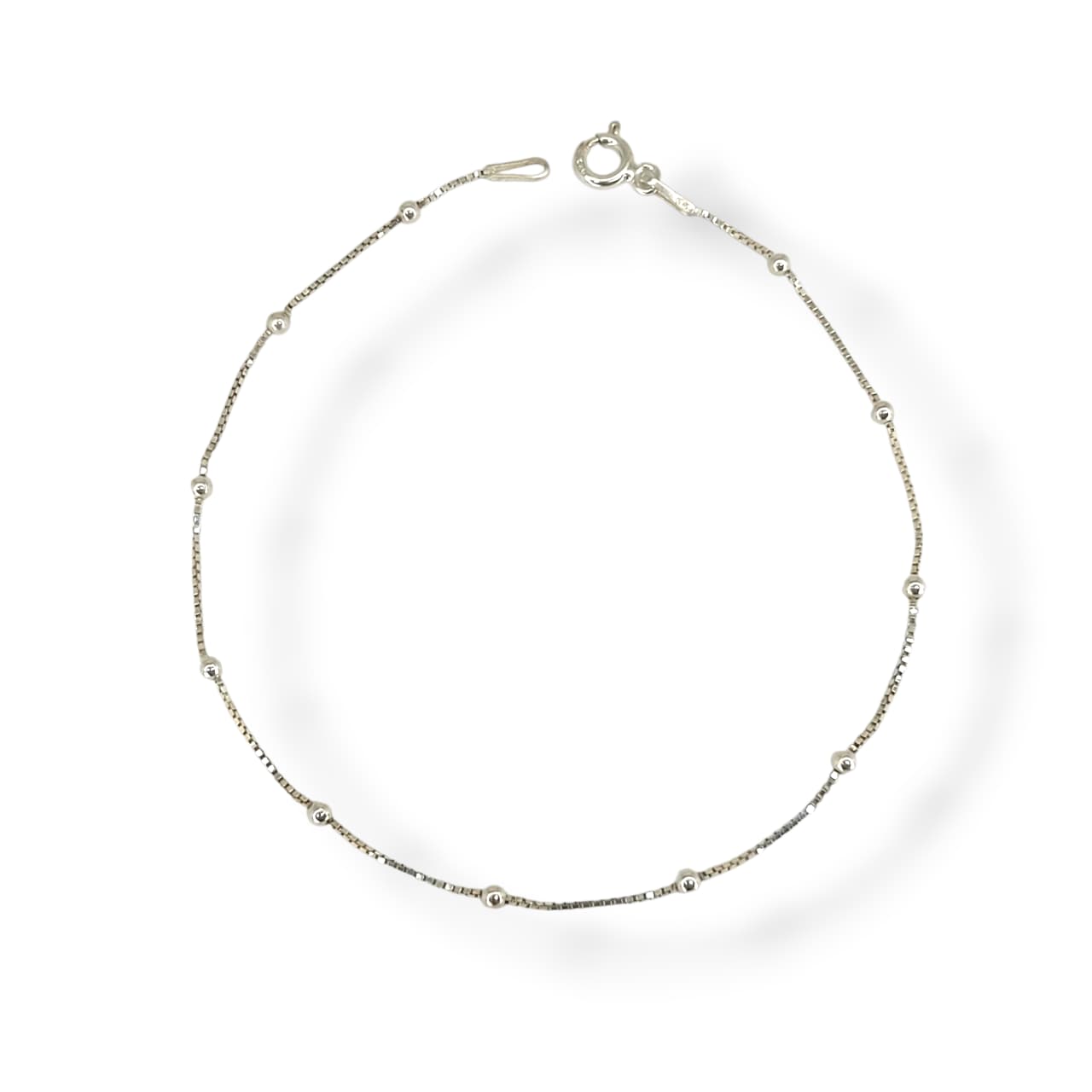 Pulseira bolinhas delicadas em prata 925