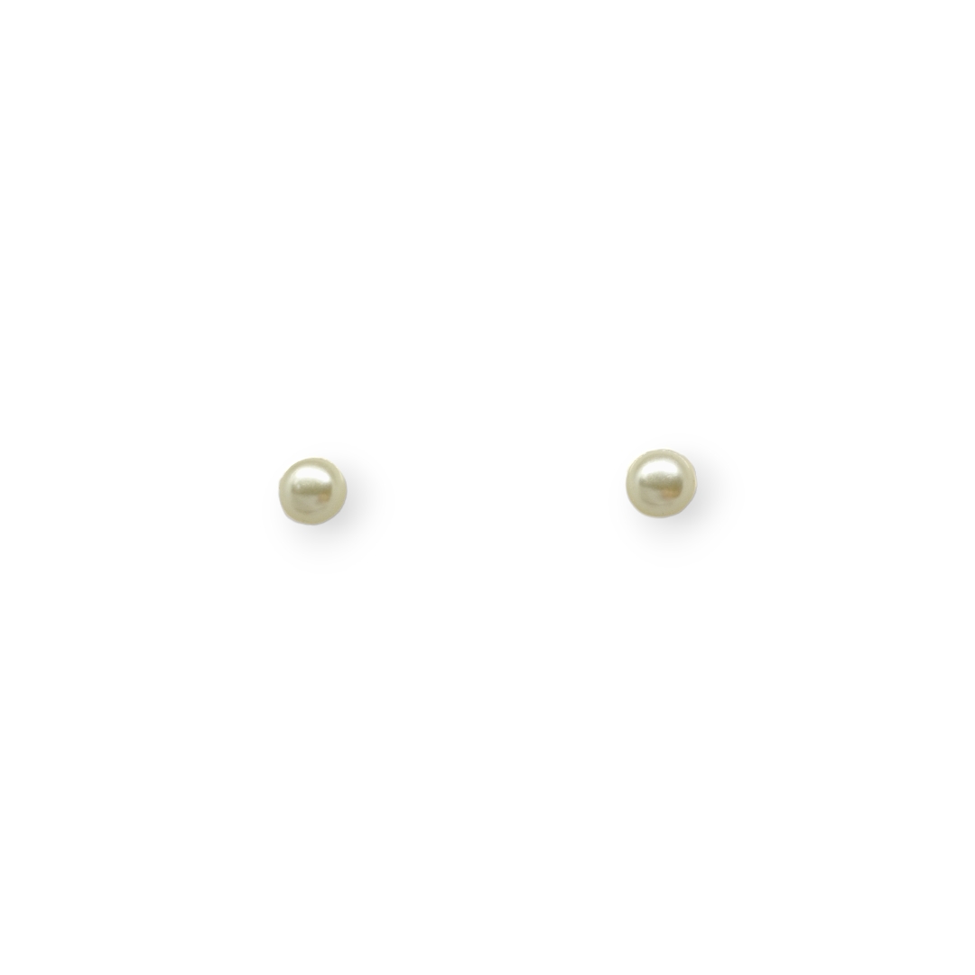Brinco perola achatada P 0,6 mm
