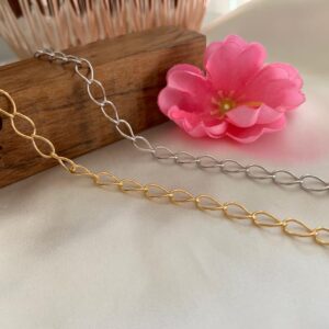 Pulseira elo corrente losango