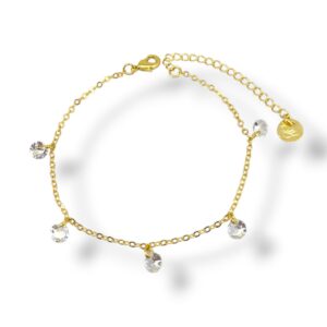 Pulseira 5 pontos de Luz Cristal