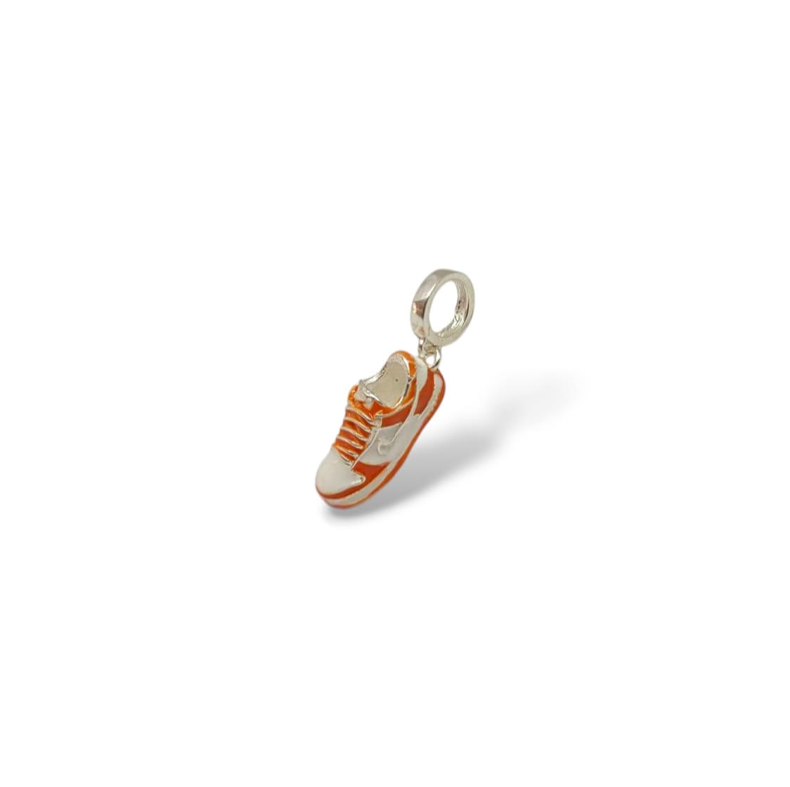 Berloque tênis Dunk Nike Laranja em Prata 925