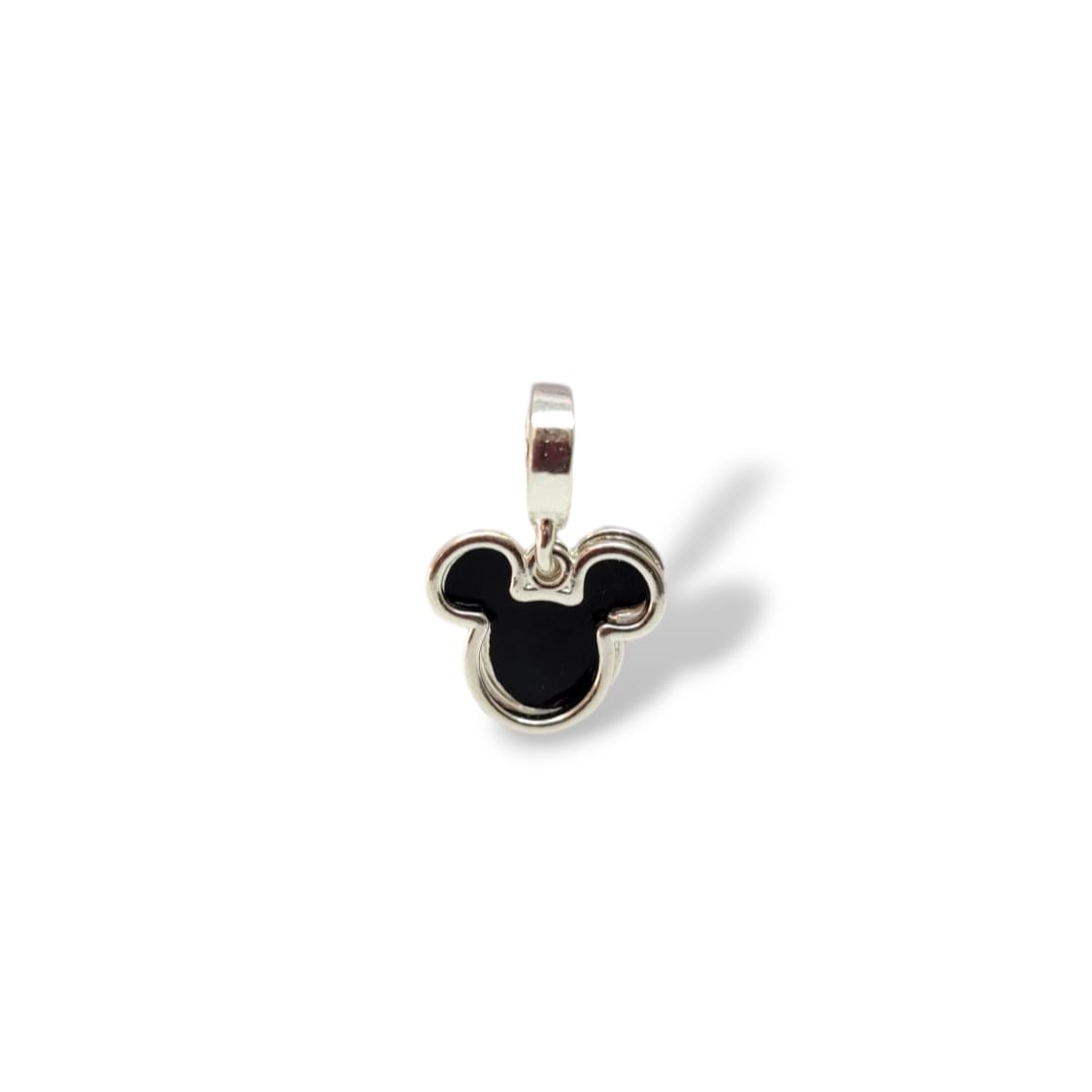 Berloque Mickey duplo em Prata 925