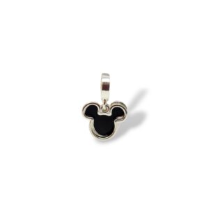 Berloque Mickey duplo em Prata 925