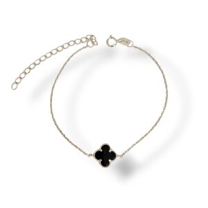 Pulseira Trevo Único em Prata 925