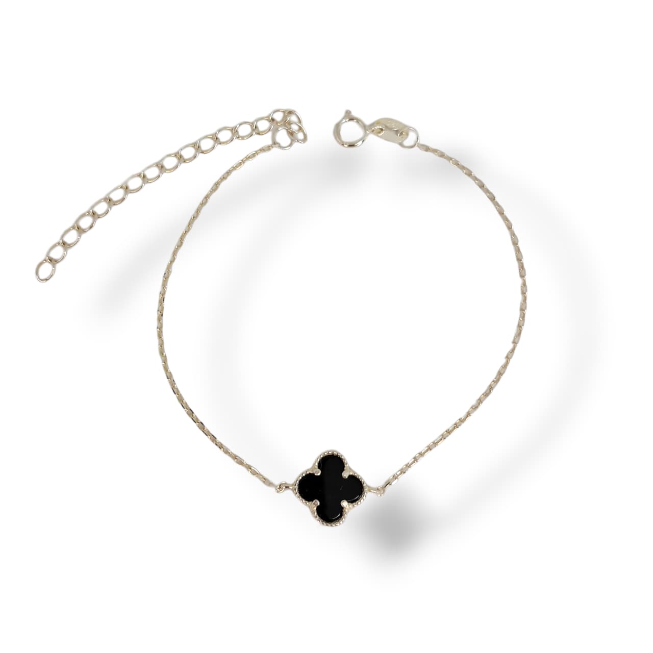 Pulseira Trevo Único em Prata 925