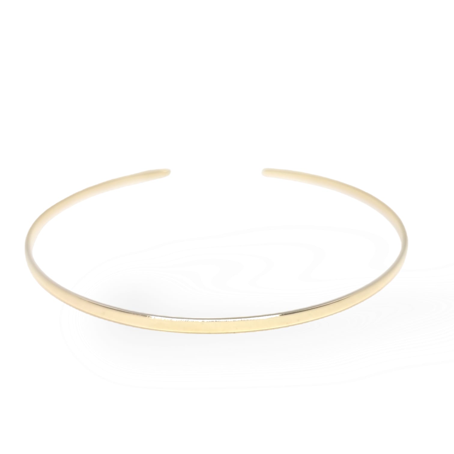 Choker Aro Reto No Banho de Ouro
