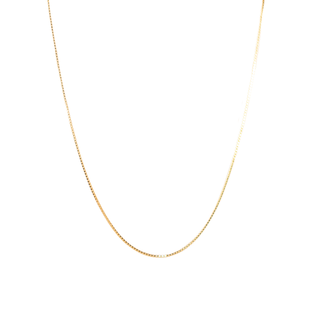 Corrente Veneziana 45 cm No Banho De Ouro