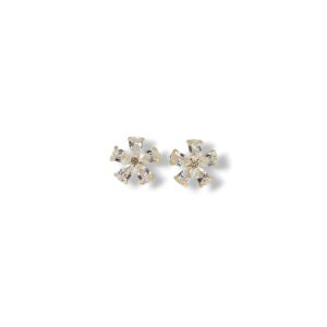 Brinco Flor Cristal