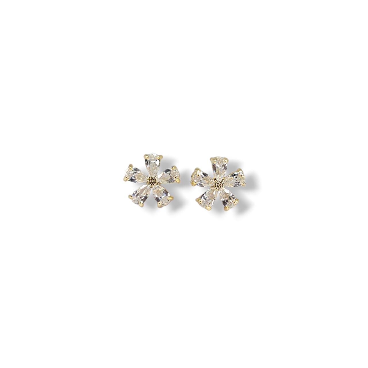 Brinco Flor Cristal
