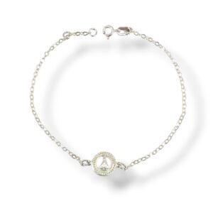 Pulseira Nossa Senhora única em Prata 925