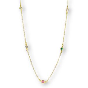 Choker pontos de luz multicolor