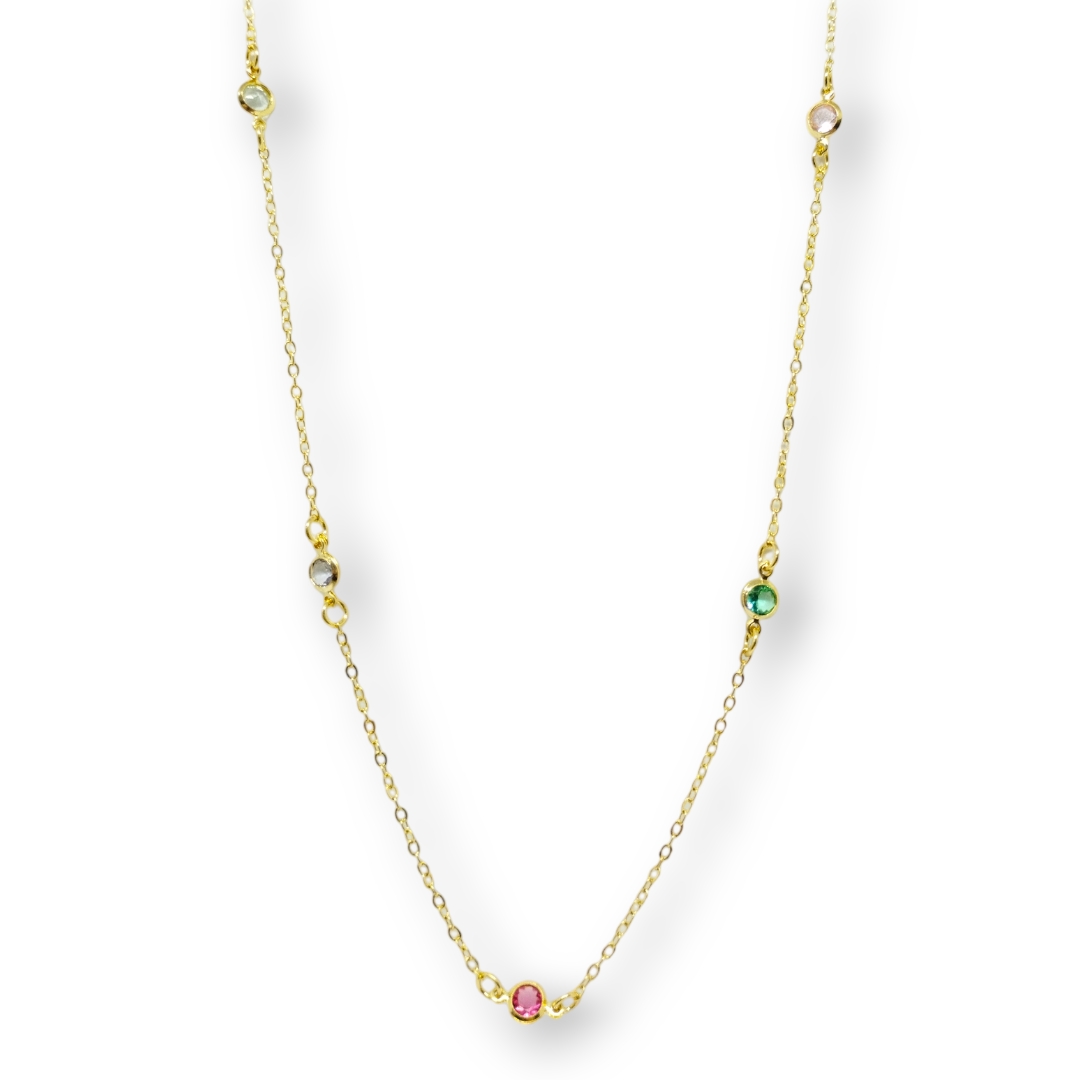 Choker pontos de luz multicolor