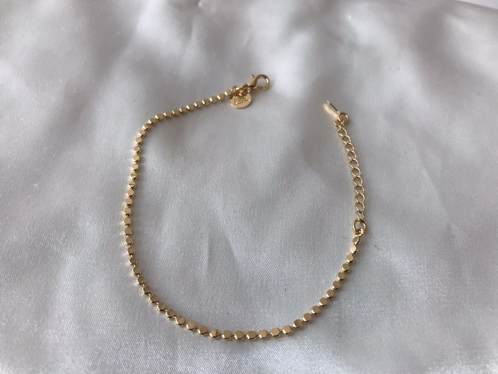 Pulseira Bolinhas Achatadas