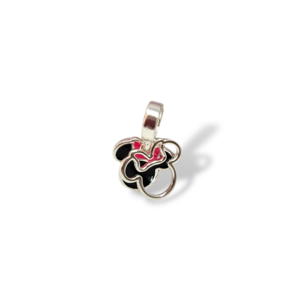 Berloque Minnie dupla em Prata 925