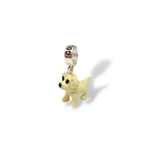 Berloque cachorro Golden em Prata 925