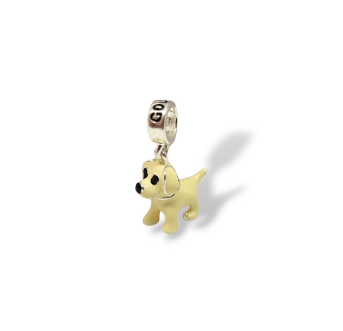 Berloque cachorro Golden em Prata 925