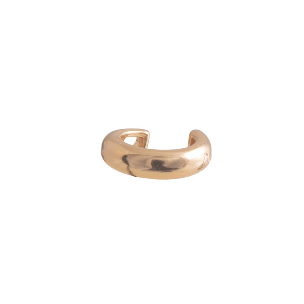 Piercing Fake Tubo Liso No Banho de Ouro