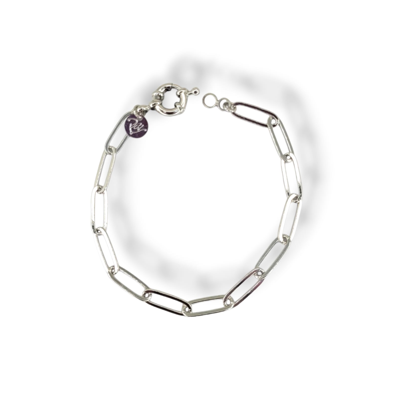 Pulseira Elos Cartier No Ródio Branco