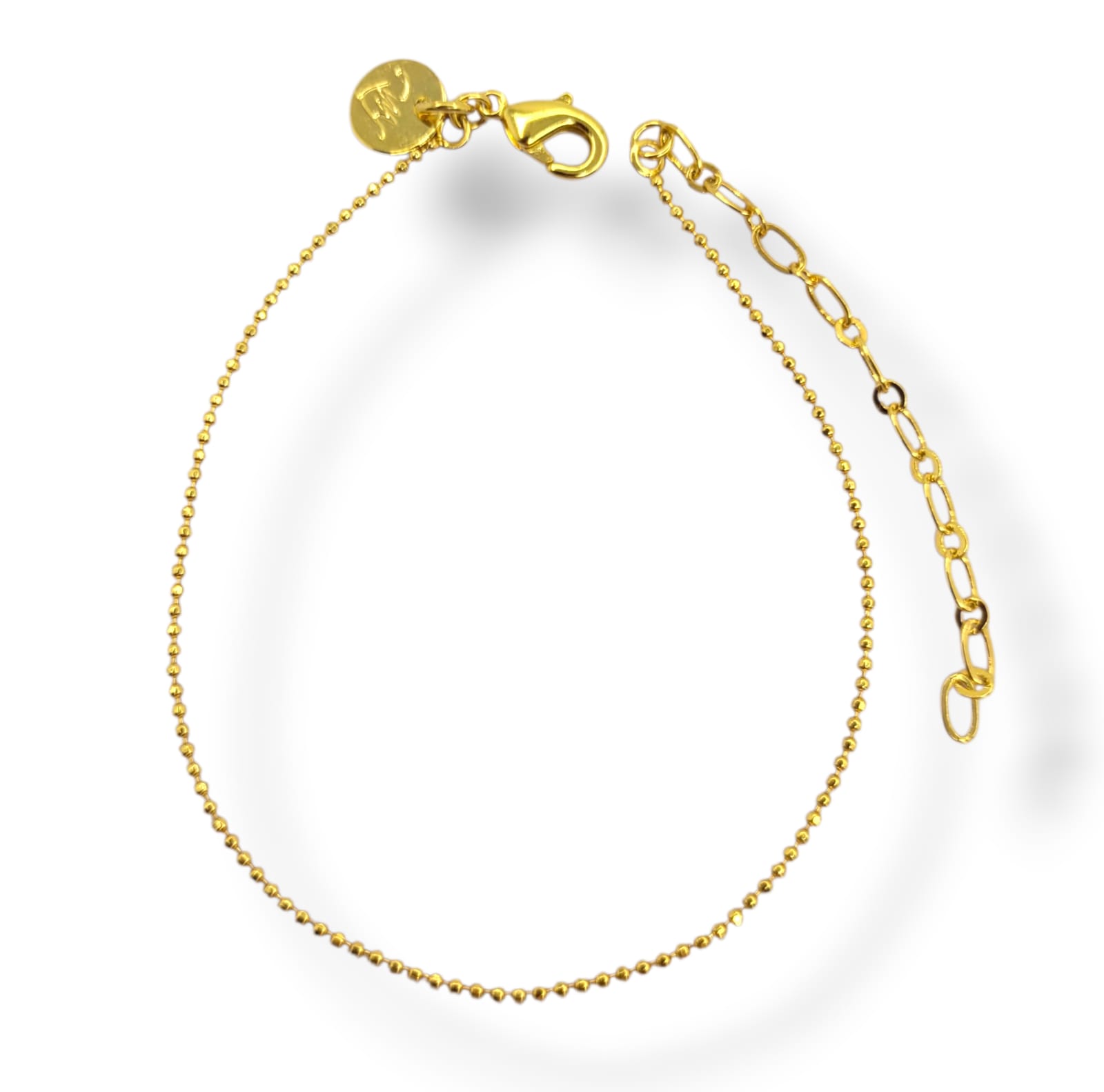 Pulseira Micro Bolinhas Diamantada No Banho de Ouro