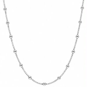Choker Bolinhas na veneziana Prata 925