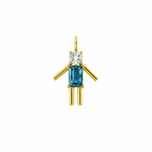 Pingente de menino Aquamarine