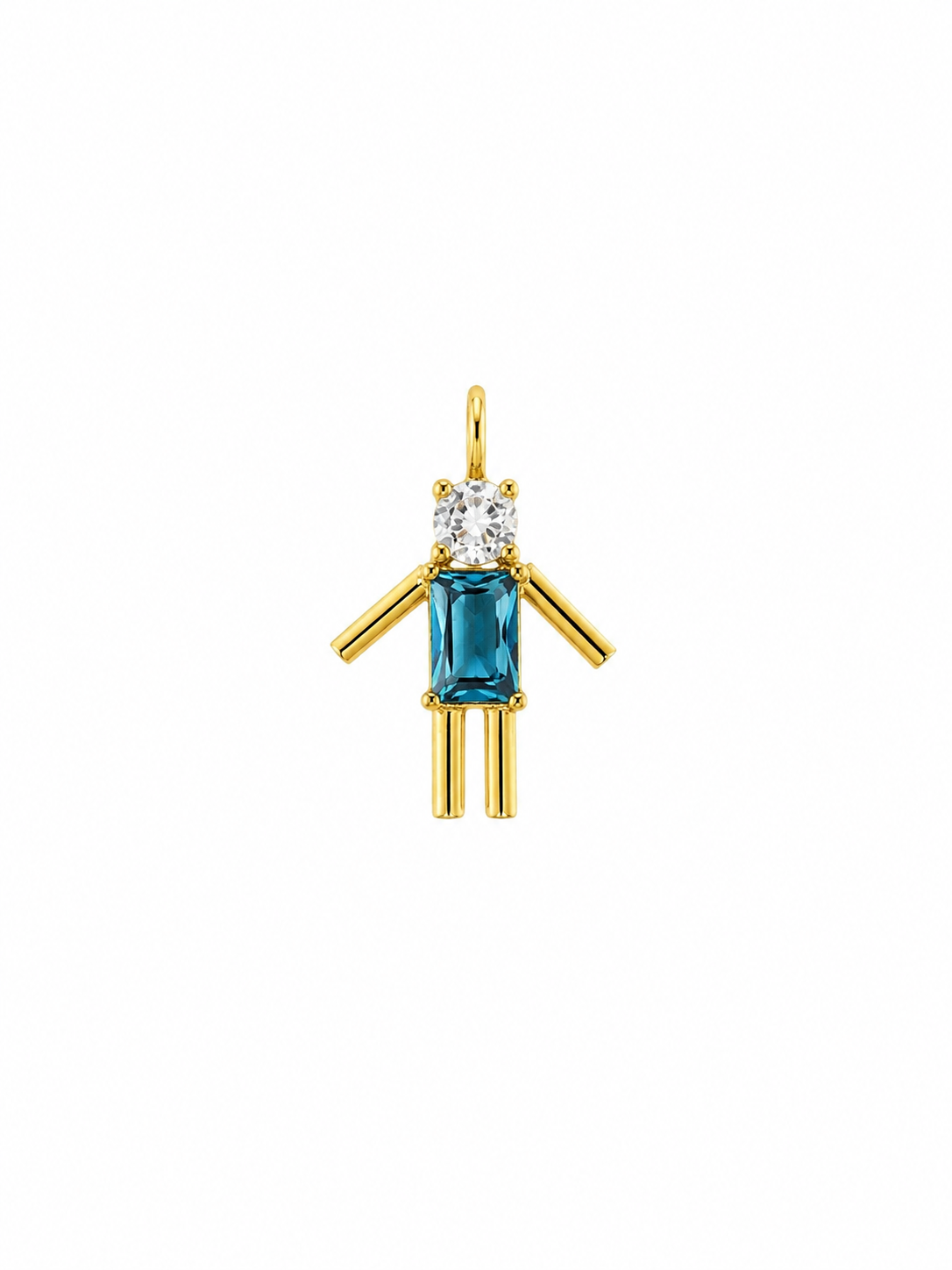 Pingente de menino Aquamarine