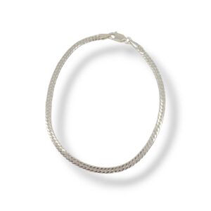 Pulseira Masculina Elo Grumet em Prata 925