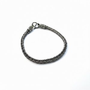 Pulseira Tribal Masculina Prata 925