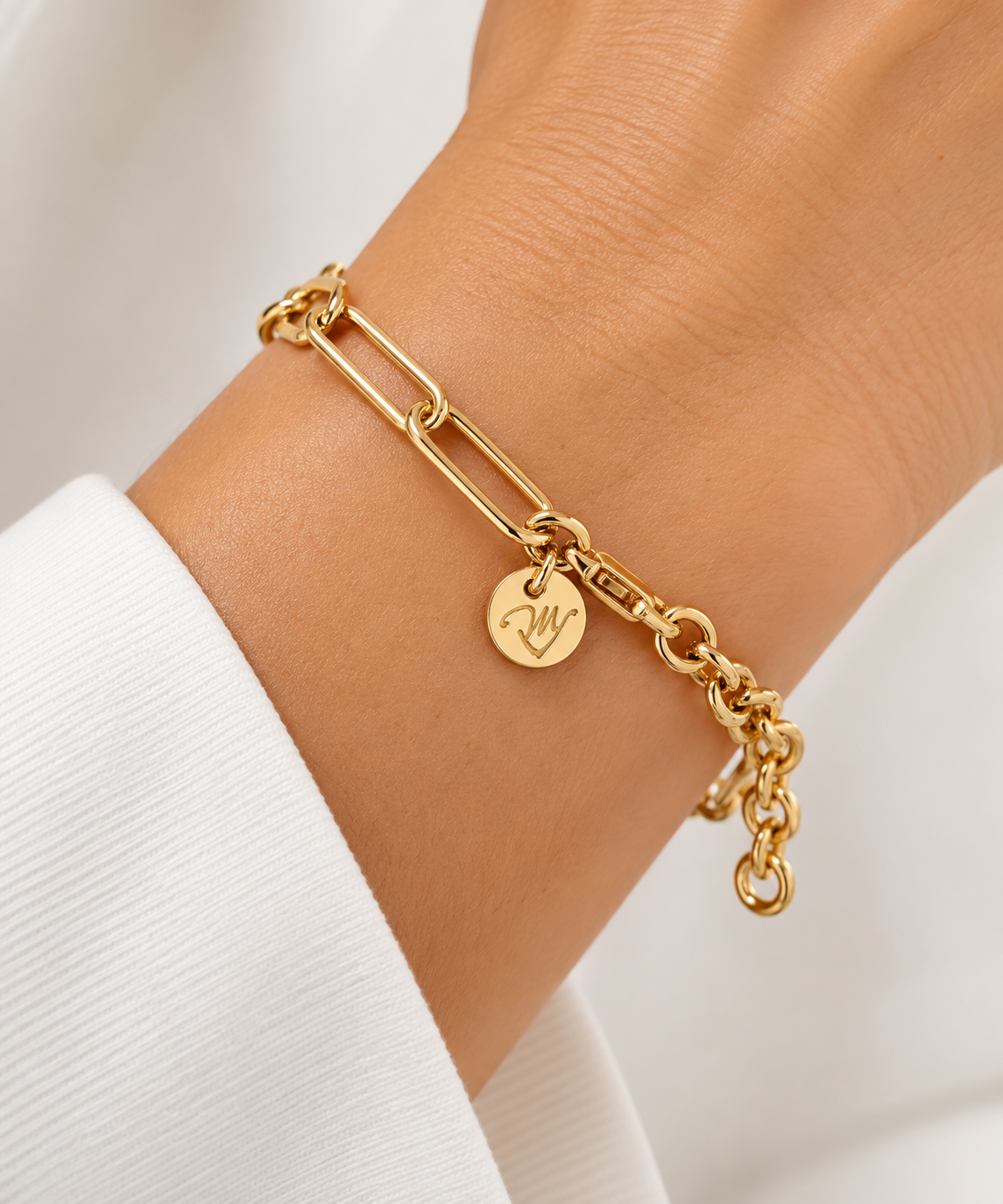 Pulseira Elos Longos Fino